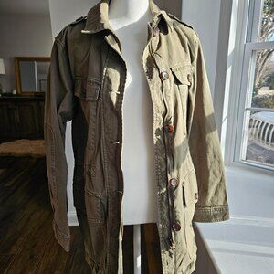 Banana Republic, Dark Olive Green, Utility Field Jacket, Size S